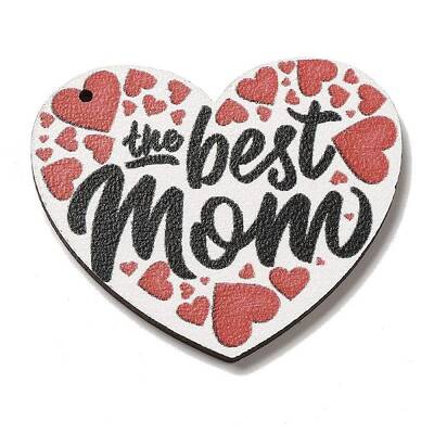 Mother's Day Theme Wooden Pendants