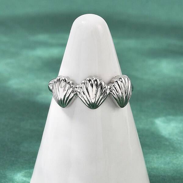 Brass Adjustable Open Cuff Rings for Women