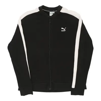 Puma Zip Up - Large Black Cotton Blend