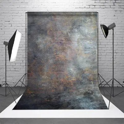 Retro Rusty Black Portrait Photoshoot Studio Backdrop - Aperturee