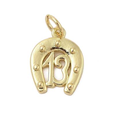 Horse Shoe Rack Plating Brass Pendants