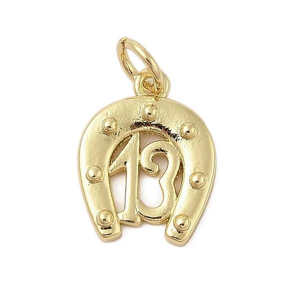 Horse Shoe Rack Plating Brass Pendants