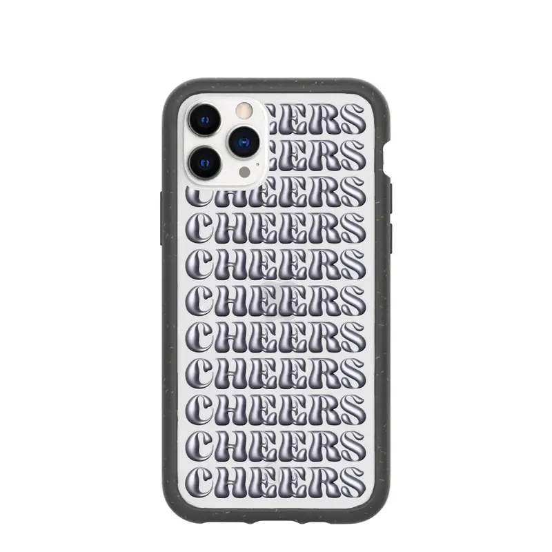Clear Cheers iPhone 11 Pro Case With Black Ridge