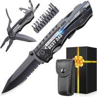 Fathers Day Dad Gifts from Daughter Wife Son - Gifts for Dad, YOU ARE THE WORLD’S BEST DAD Multitool Knife - Dads Birthday ...