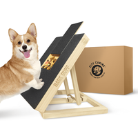 CITY CANINE Bark Buff - Dog Nail Scratch Board with Built-in Treat Box - Extra Sandpaper Sheet Included