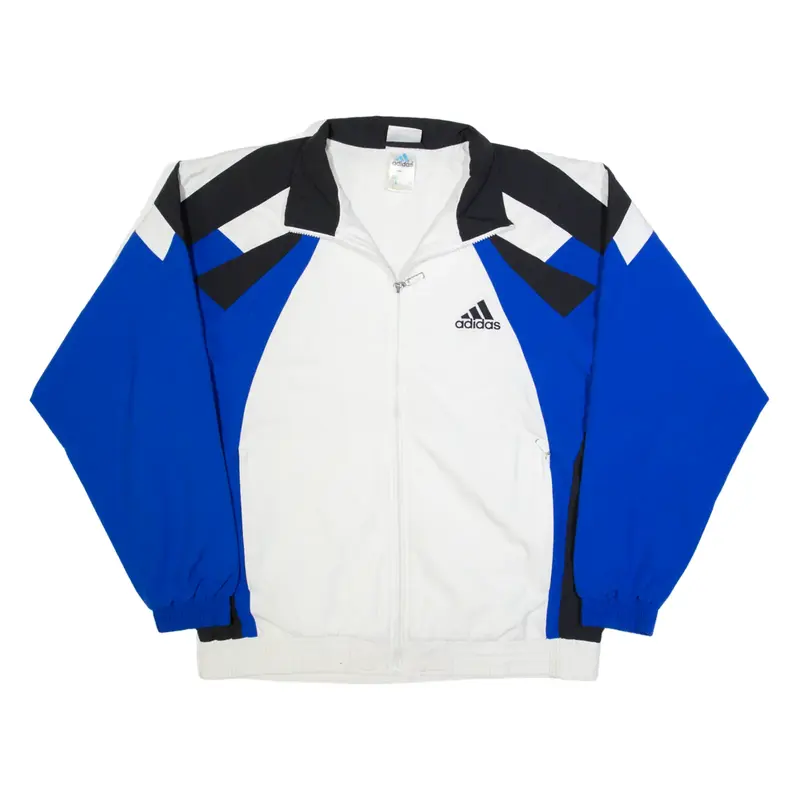 ADIDAS Mens Shell Jacket White Colourblock M