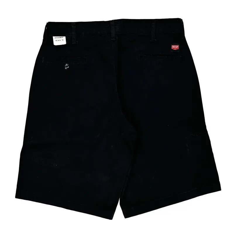 Red Kap Shorts - 32W 11L Black Polyester Blend