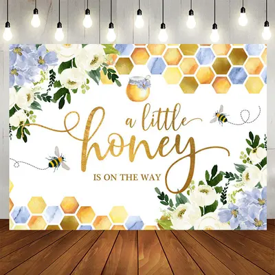 Aperturee Honey Bee Is On The Way Baby Shower Backdrop