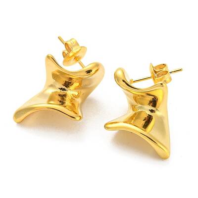 Ion Plating(IP) 304 Stainless Steel Stud Earrings