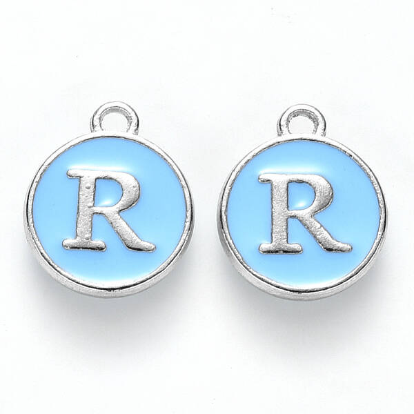 Platinum Plated Alloy Enamel Charms