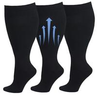 ISUNIE Plus Size Sports Socks for Men and Women-3 pairs Sport Stockings Support for Sports, Hiking Athletic Workout Fitness, ...