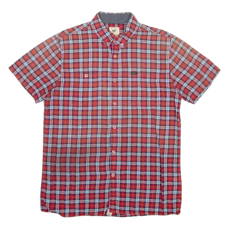 LEE Mens Shirt Red Check M