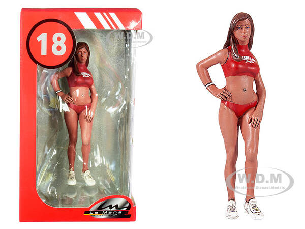 2000's Julia Miss Hawaiian Tropic Figurine for 1/18 Scale Models by Le Mans Miniatures