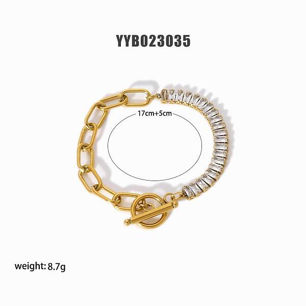 Simple Stainless Steel Link Bracelets for Summer Beach