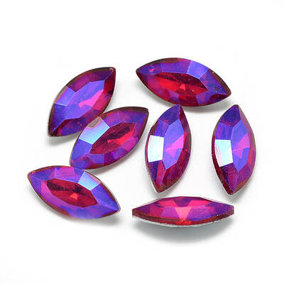 Pointed Back Glass Rhinestone Cabochons