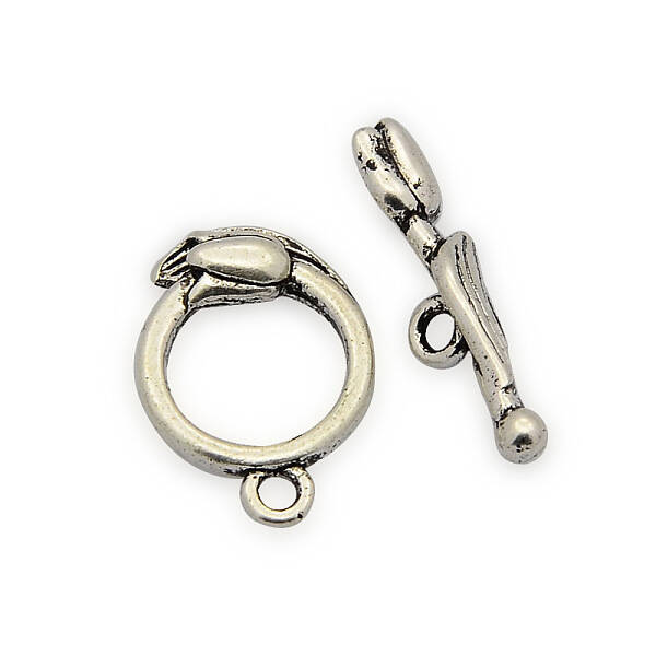 Brass Ring Toggle Clasps