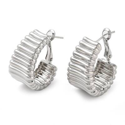 Brass Hoop Earrings