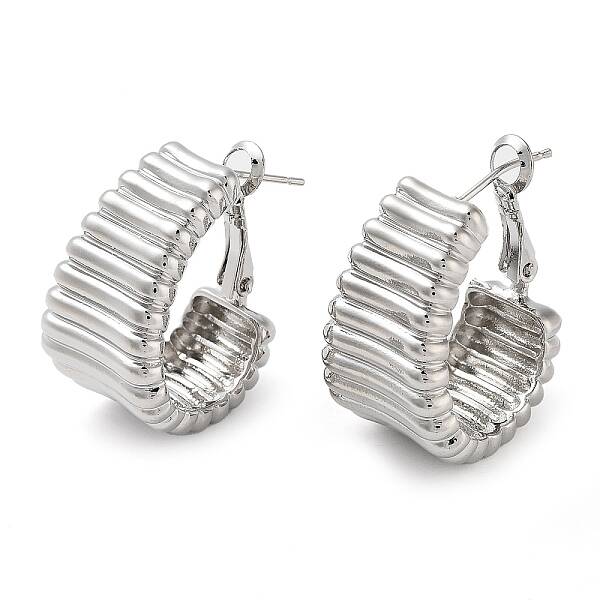 Brass Hoop Earrings