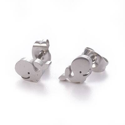 Tarnish Resistant 304 Stainless Steel Stud Earrings