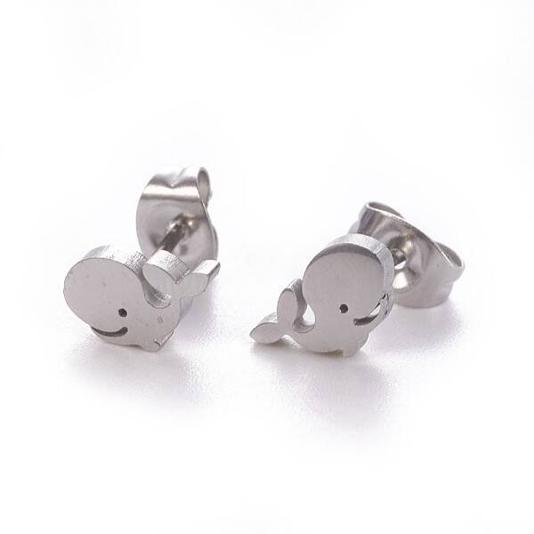 Tarnish Resistant 304 Stainless Steel Stud Earrings