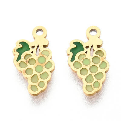 304 Stainless Steel Enamel Charms