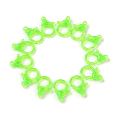 Transparent Plastic Lobster CLaw Clasps
