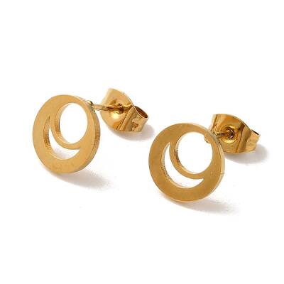 PVD Vacuum Plating 304 Stainless Steel Stud Earrings