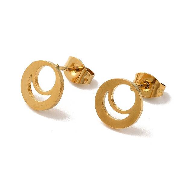 PVD Vacuum Plating 304 Stainless Steel Stud Earrings