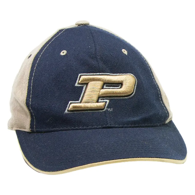 STEVE & BARRYS Purdue University Mens Baseball Cap Blue Wool Colourblock M