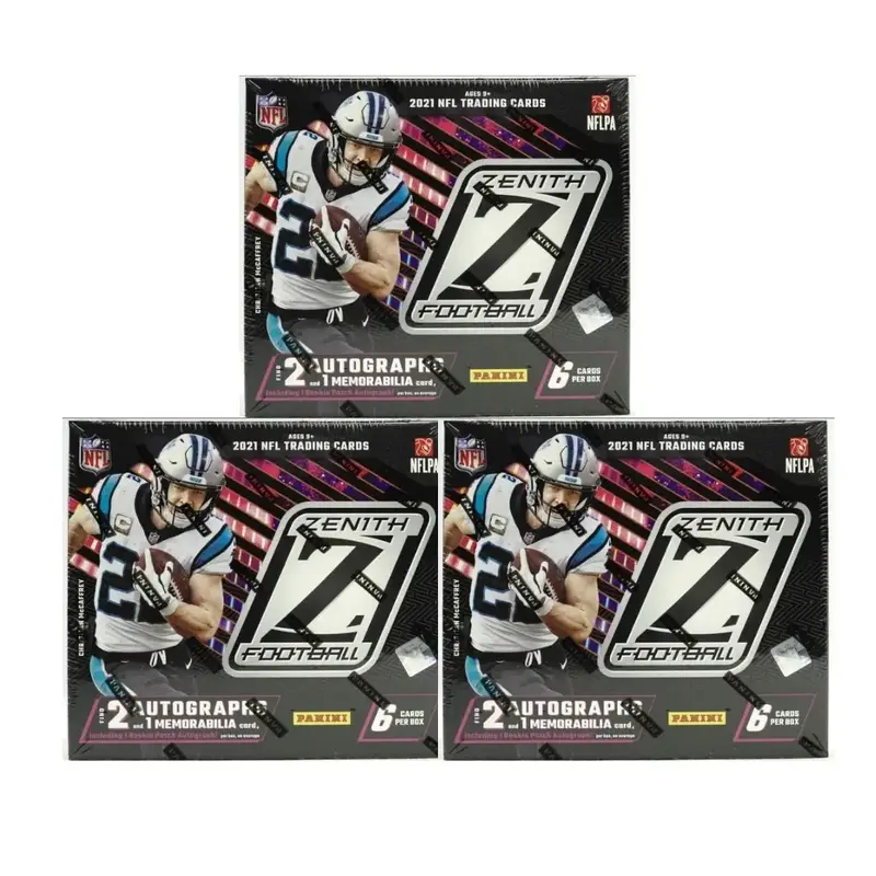 (3 Box) - 2021 Zenith Hobby- Sports Trading Cards- Pick Your Team Break