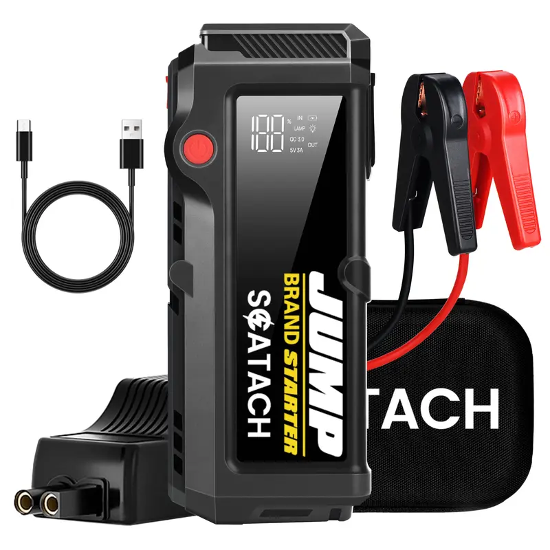 Scatach 019 Car Jump Starter,12V 4000A-5000A Portable Jump Starter Battery Pack (up to 10.0L Gasoline and 8.0L Diesel Engine)...
