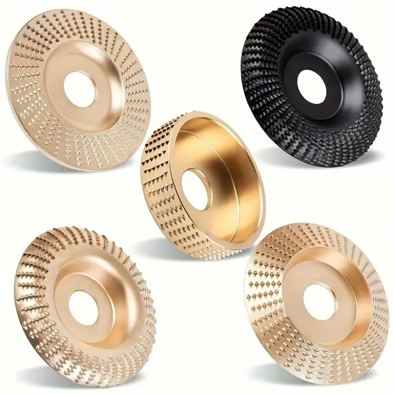 Angle Grinding Tool Set, 4 and 1/2 Attachments with 5/8 Inches Arbor, 5 Counts Grinding Wheel for Grinding and Shaping