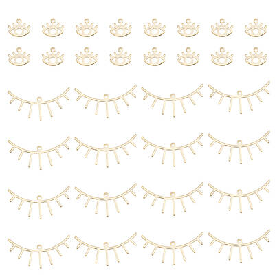 32Pcs 2 Style Brass Pendants