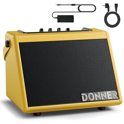 Donner DDA-20 Mini Electronic Drum Amplifier - Yellow