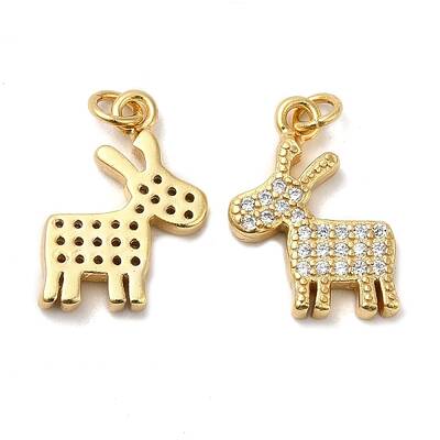 925 Sterling Silver Micro Pave Cubic Zirconia Charms