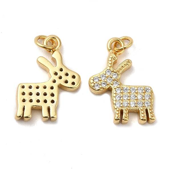 925 Sterling Silver Micro Pave Cubic Zirconia Charms