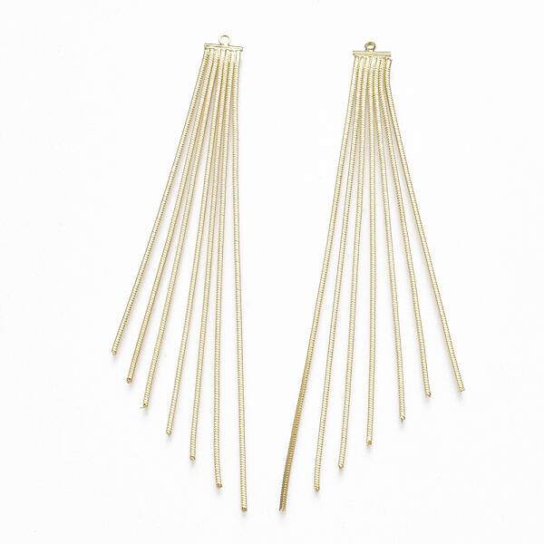Brass Big Chain Tassel Pendants
