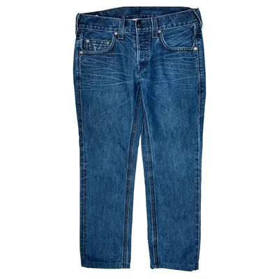 True Religion Slim Fit Jeans - 34W 29L Blue Denim