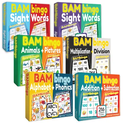 The Bambino Tree Educational Bingo Games - Flash Card Matching Learning Games for Kindergarten to 4th Grade - Alphabet, Phoni...