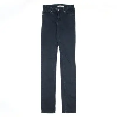 LEVI'S 712 Jeans Blue Denim Slim Straight Womens W25 L34