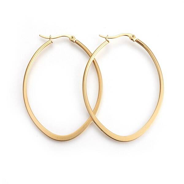 201 Stainless Steel Hoop Earrings