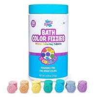 Tub Works Bath Color Fizzies, 150 Count | Nontoxic & Fragrance-Free | Fizzy Tablets for Kids' Fun Baths | 7 Vibrant Colors fo...