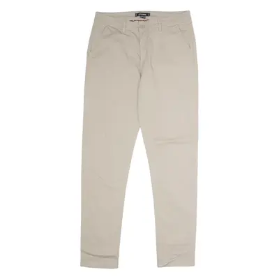 KANGOL Chino Mens Twill Trousers Grey Regular Tapered W30 L32