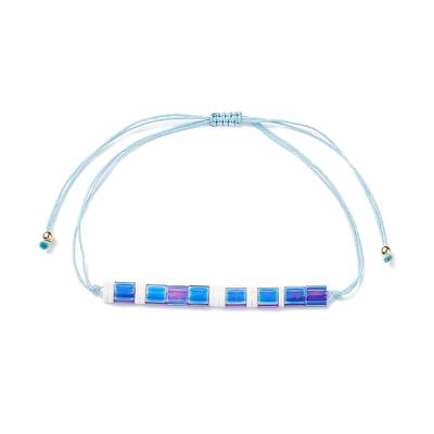 Glass Seed Link Bracelet