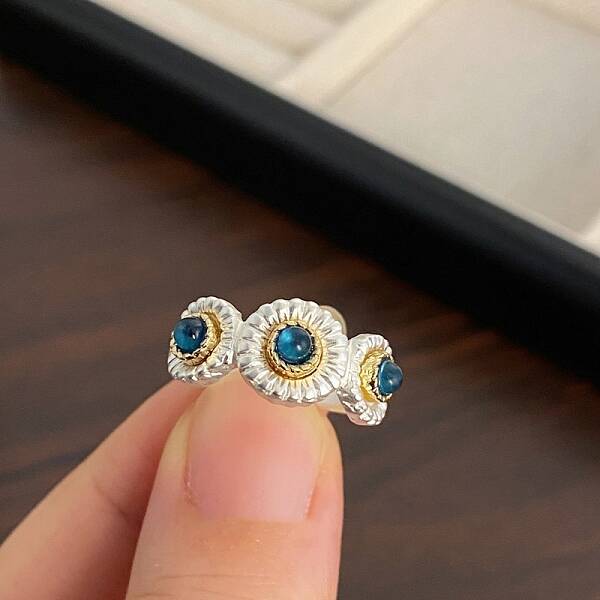 Alloy Resin Adjustable Cuff Rings for Women