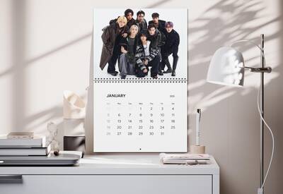 Stray Kids Kpop 2025 Wall Calendar - Kpop Fan Gift