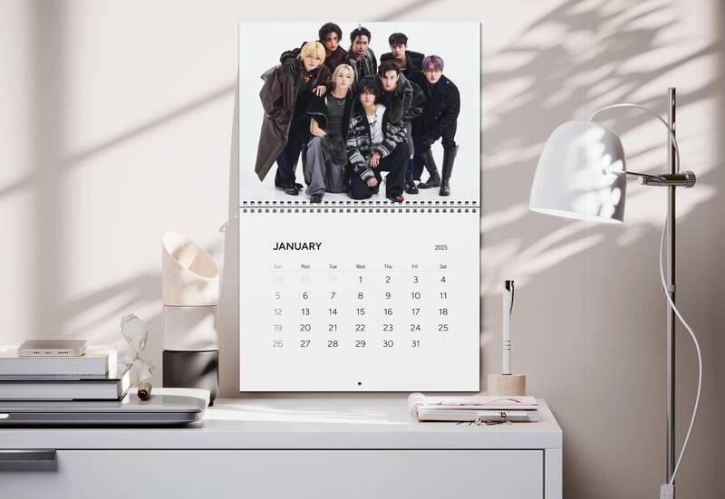 Stray Kids Kpop 2025 Wall Calendar - Kpop Fan Gift