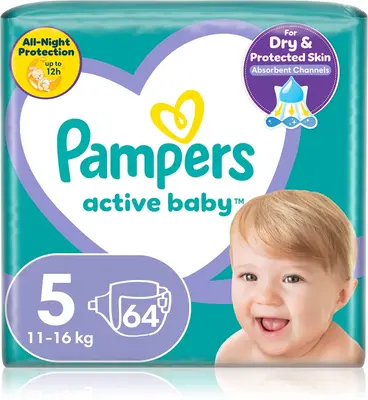 Pampers Active Baby size 5 disposable diaper 11-16 kg 64 pieces