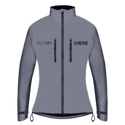 Women's Fully Reflective Enhanced Waterproof Cycling Jacket