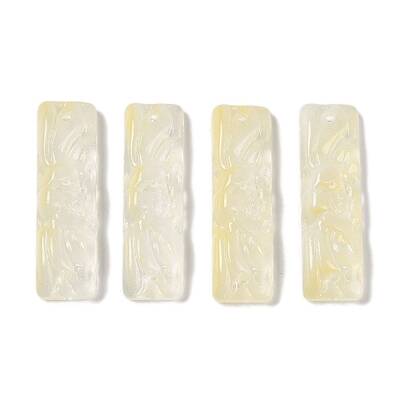 Baking Paint Glass Pendants